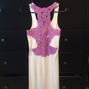 White dress for occasions or bathing suit coverup